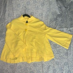 Studio G wide sleeve yellow jacket Sz S
